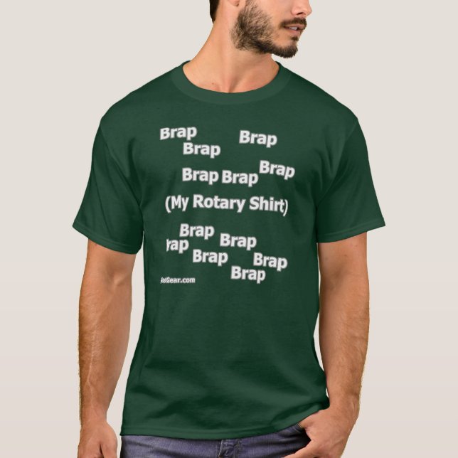 Brap Brap Brap Dreh - dunkler T - Shirt durch (Vorderseite)