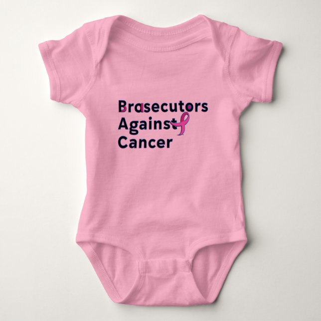 Brasecutors against Cancer - Baby One Piece Strampler (Vorderseite)