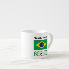 Brasil Bandera Brasil Personalisiert Espressotasse