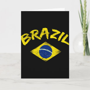 Brasil Brasilianische Nationalflagge Fußballtrikot Karte