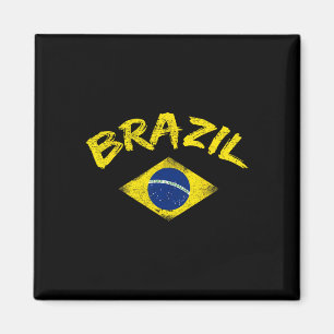 Brasil Brasilianische Nationalflagge Fußballtrikot Magnet