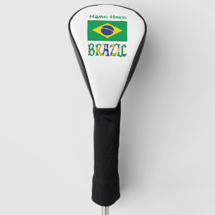 Brasil Brasilische Flagge Grün Personalisierung Golf Headcover