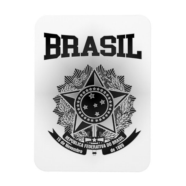 Brasil Coat of Arms Magnet (Vertikal)
