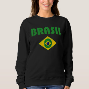 Brasil Fan Brazil Retro Soccer Vintag brasilianisc Sweatshirt