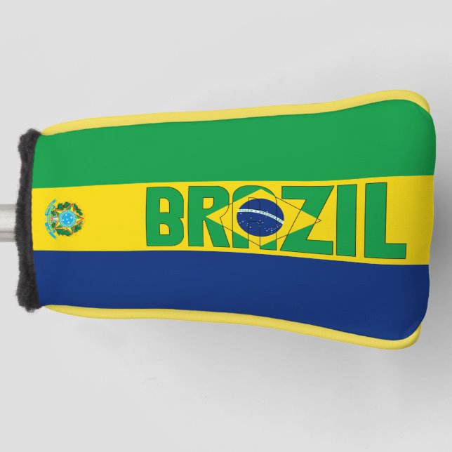 Brasil Flag Gorgetic Patriotic Golf Head Cover Headcover (Vorderseite)