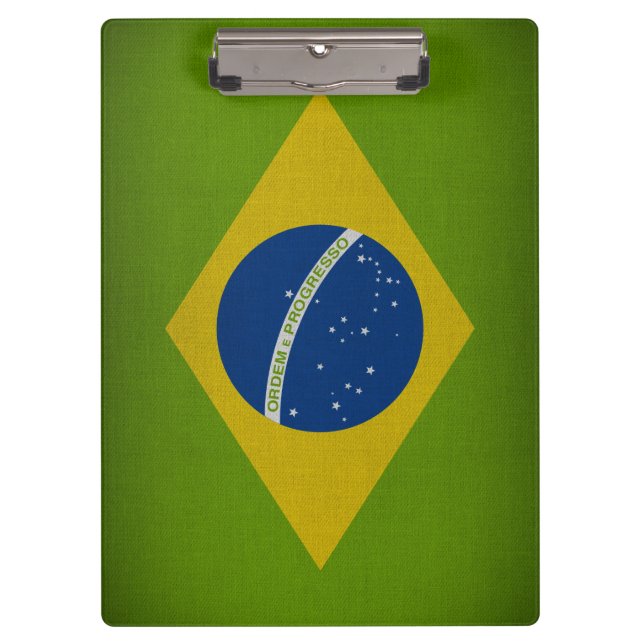 Brasil Flag Klemmbrett (Vorderseite)
