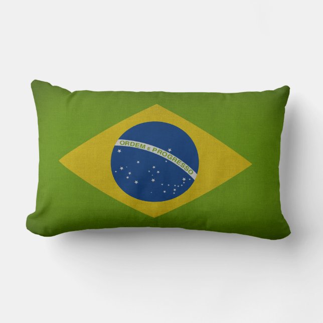 Brasil Flag Lendenkissen (Vorderseite)