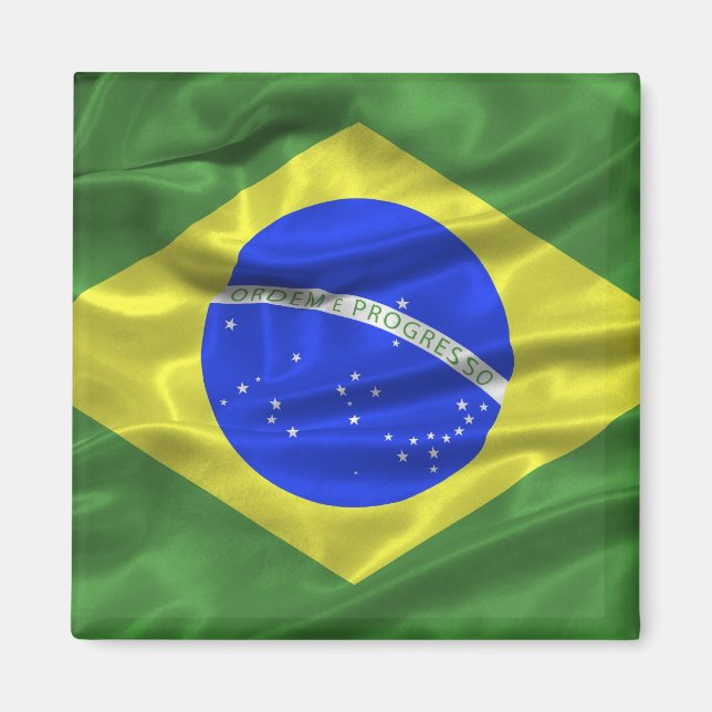 Brasil Flag Magnet (Vorne)