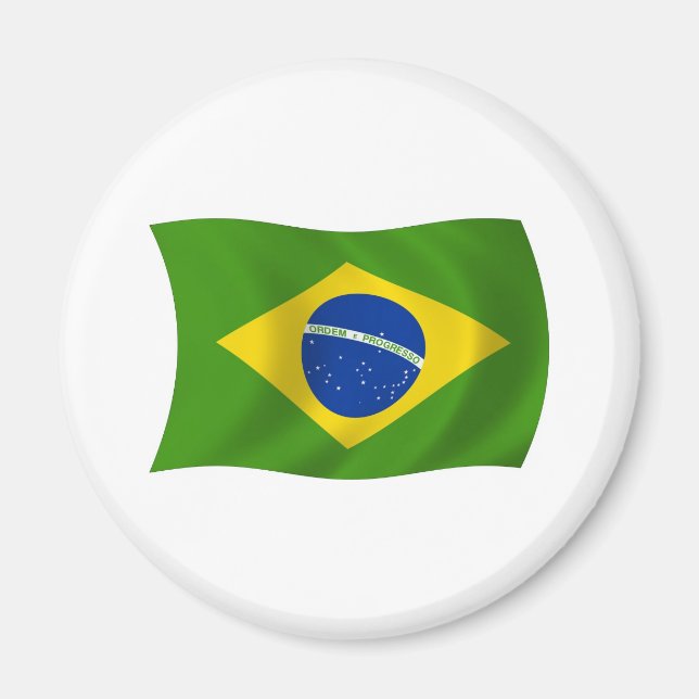 Brasil Flag Magnet (Vorne)