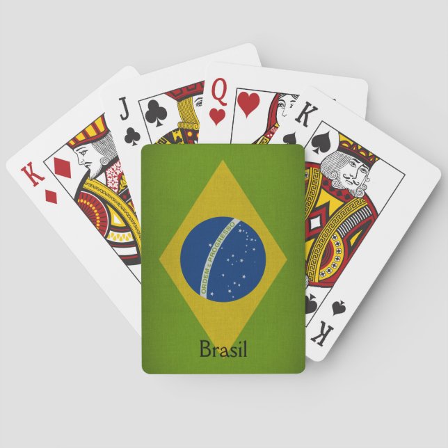 Brasil Flag Spielkarten (Rückseite)