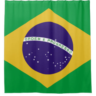 Brasil-Flagge Bandeira do Brasil Duschvorhang