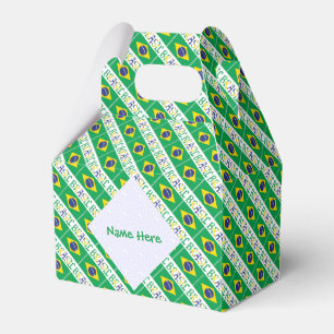 Brasil Flagge Brasil Individueller Name  Geschenkschachtel