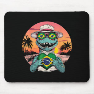 Brasil-Flagge Brasilianische Wurzeln Brasilianisch Mousepad