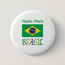 Brasil Flagge Brasiliens Grün Personalisiert