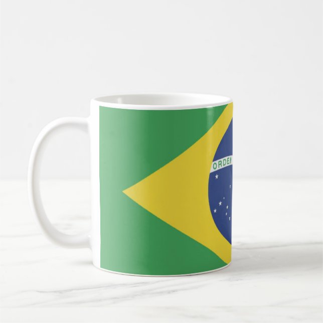Brasil-Flagge-Tasse Kaffeetasse (Links)