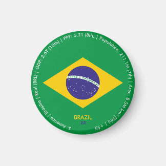Brasil-Flaggen-Magnet Magnet