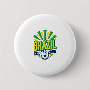 Brasil Fußball 2026 Fußball Fett Land Typografie Button