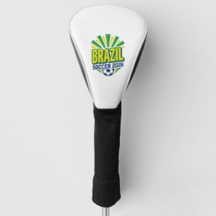 Brasil Fußball 2026 Fußball Fett Land Typografie Golf Headcover