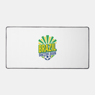 Brasil Fußball 2026 Fußball Fett Land Typografie Schreibtischunterlage