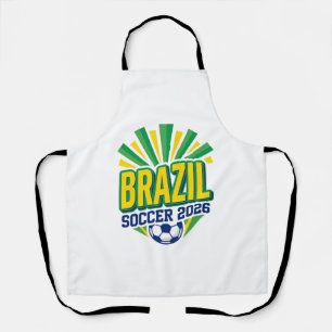 Brasil Fußball 2026 Fußball Fett Land Typografie Schürze