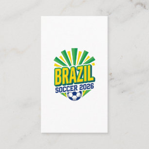 Brasil Fußball 2026 Fußball Fett Land Typografie Visitenkarte