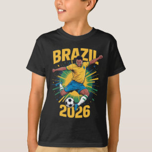 Brasil Fußball 2026 - Lustiges Fußball-Fan-Design T-Shirt