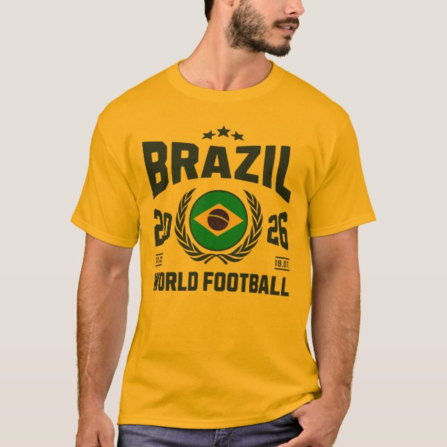 Brasil Fußball 2026 T-Shirt (Vorderseite)