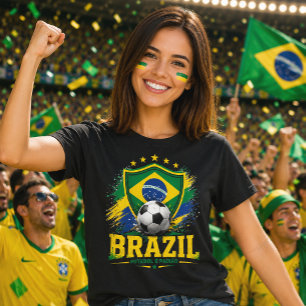 Brasil Fußball Brasil Fußball Fan Brasilianischer T-Shirt