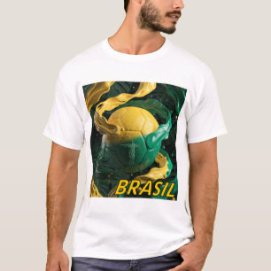 Brasil Fußball Fan T-Shirt Fußball Stolz Welt