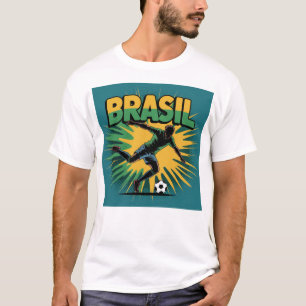 Brasil Fußball Fan T-Shirt Fußball Stolz Welt