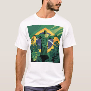 Brasil Fußball Fan T-Shirt Fußball Stolz Welt