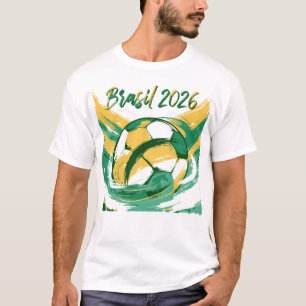 Brasil Fußball Fan T-Shirt Fußball Stolz Welt