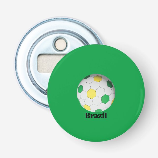 Brasil Fußball Flaschenöffner (Vorderseite)