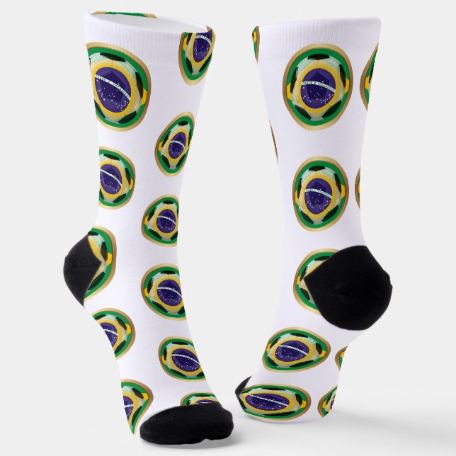 Brasil Fußball Sports Socken (Gewinkelt)