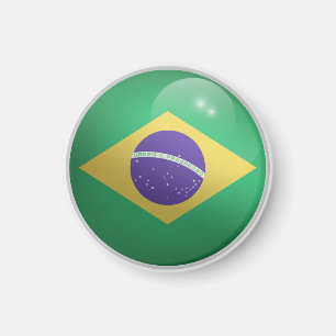 Brasil-Glossy-Rundschreiben Magnet