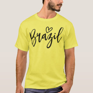 Brasil Herz Frauenliebe Brasil T-Shirt