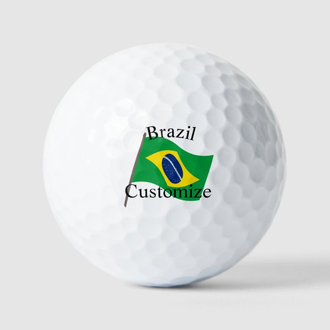 Brasil Landesflagge Thunder_Cove Golfball (Vorderseite)