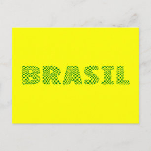 Brasil Optical Logo - Brasilianisches Waldgrün Postkarte