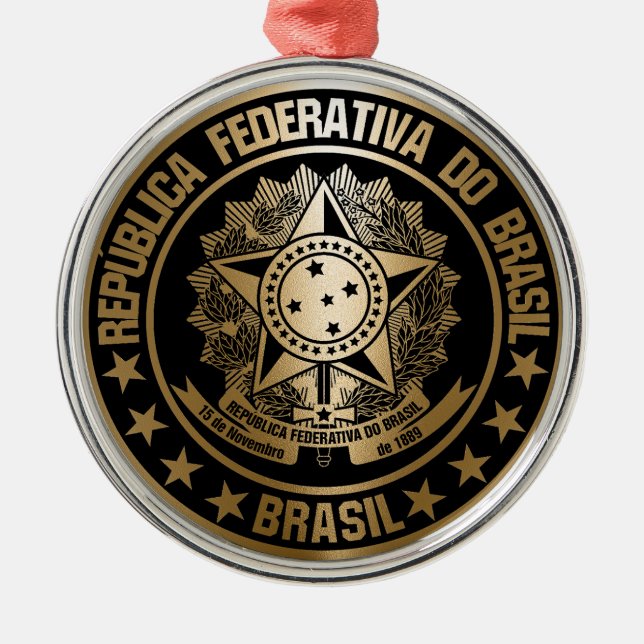 Brasil Ornament Aus Metall (Vorne)