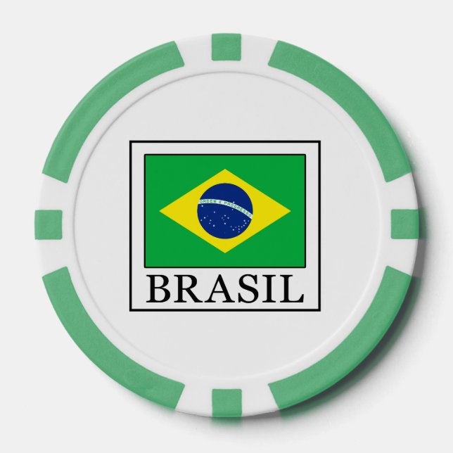 Brasil Pokerchips (Vorderseite)