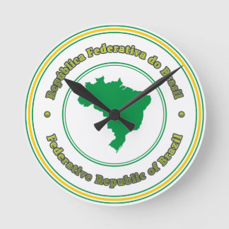 Brasil Runde Wanduhr