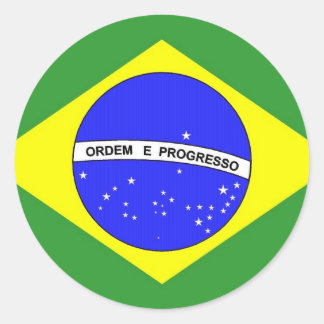 BRASIL RUNDER AUFKLEBER