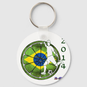 BRASIL SOCCER 2014 GIFTS KUSTOMIZABLE SCHLÜSSELANHÄNGER