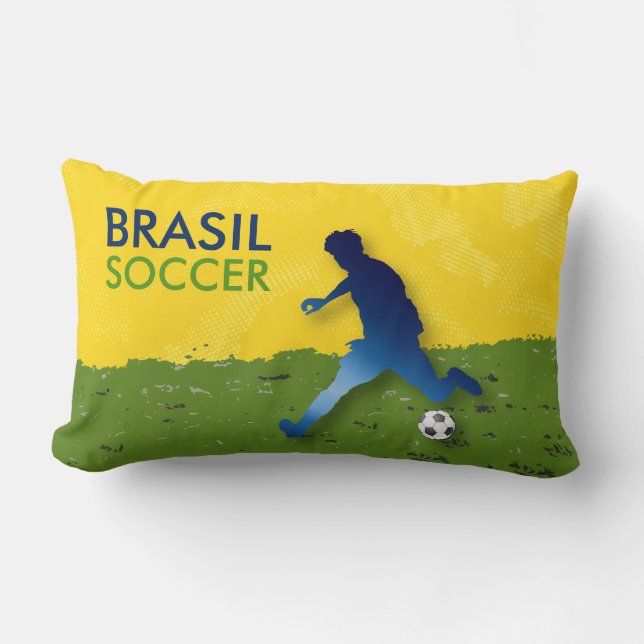 Brasil Soccer Lendenkissen (Vorderseite)
