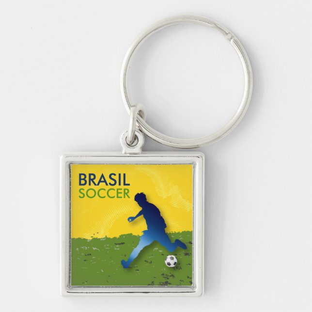 Brasil Soccer Schlüsselanhänger (Vorne)