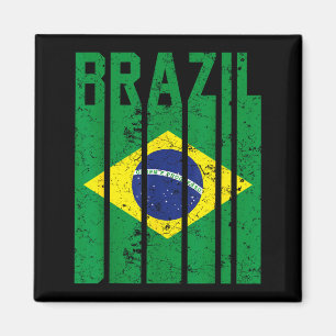 Brasil Stolz Brasilianische Flagge Magnet