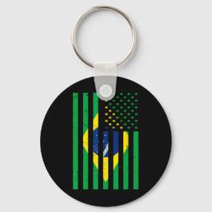 Brasil T-Shirt Brasil Fußball USA Amerika Flagge T Schlüsselanhänger