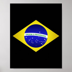 Brasil Trikot brasilianischer Fußball Brasilianisc Poster