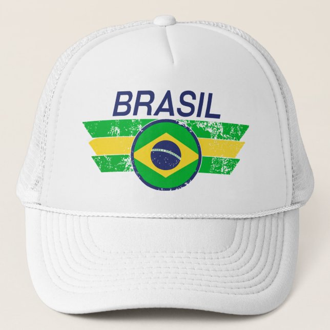 Brasil Truckerkappe (Vorderseite)