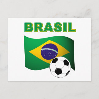 Brasil Weltmeisterschaft T - Shirt Postkarte